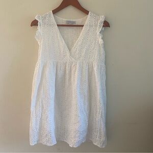 Miss Sparkling Eyelet Sleeveless Babydoll Dress
